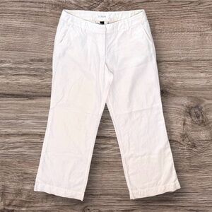 J. Crew Linen Blend City Fit Wide Leg Pants